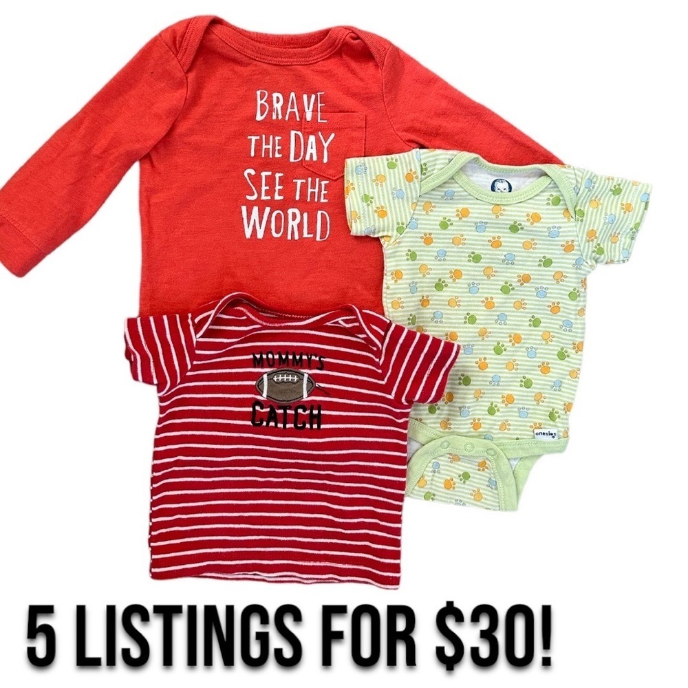 0-3 months baby boy tops bundle